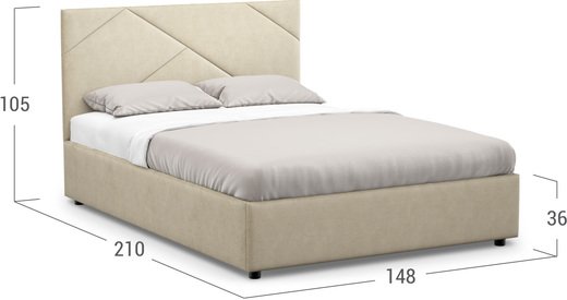 Кровать двуспальная Alba New 140х200 Модель 1226