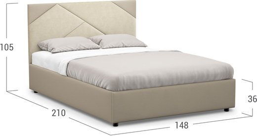 Кровать двуспальная Alba New 140х200 Модель 1226
