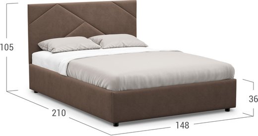 Кровать двуспальная Alba New 140х200 Модель 1226