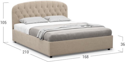 Кровать двуспальная Bianca New 160х200 Модель 1227