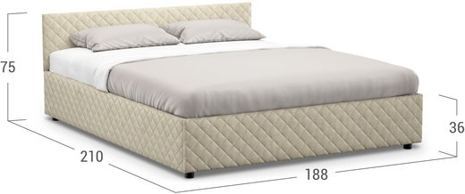 Кровать двуспальная Prima Style New 180х200 Модель 1221