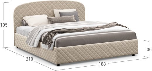 Кровать двуспальная Allegro New 180х200 Модель 1224