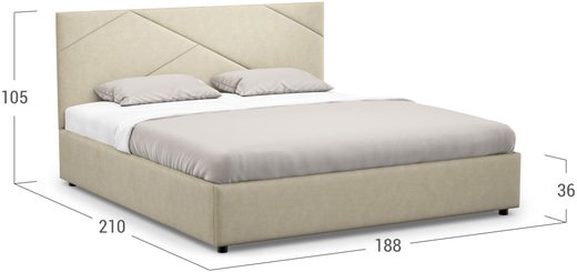 Кровать двуспальная Alba New 180х200 Модель 1226