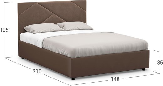 Кровать двуспальная Alba New 140х200 Модель 1226