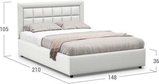 Кровать двуспальная Noemi New 140х200 Модель 1222