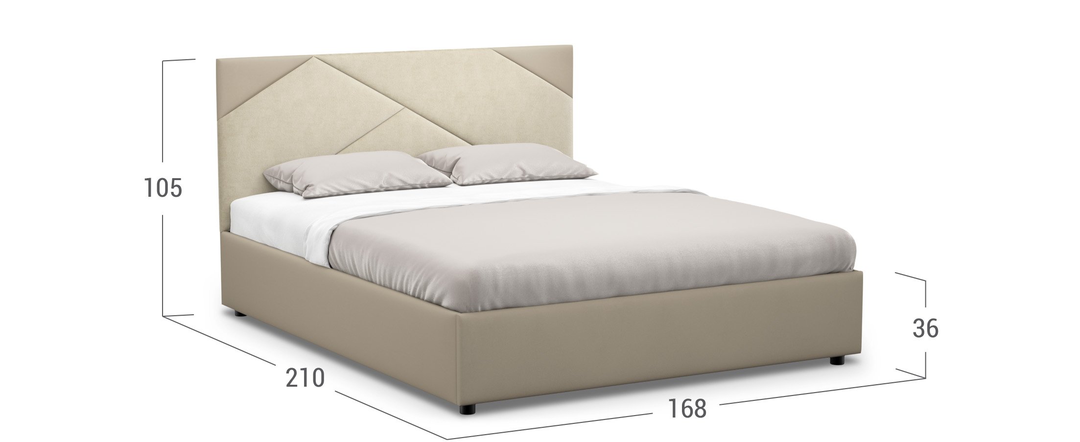 Кровать двуспальная Alba New 160х200 Модель 1226