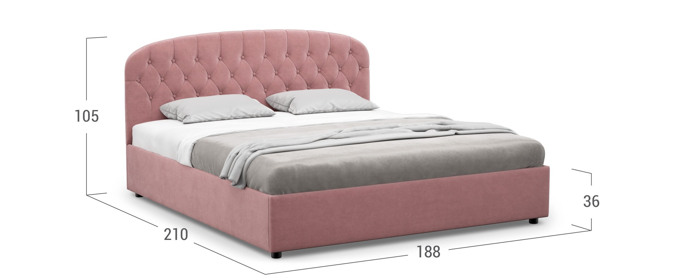 Кровать двуспальная Bianca New 180х200 Модель 1227