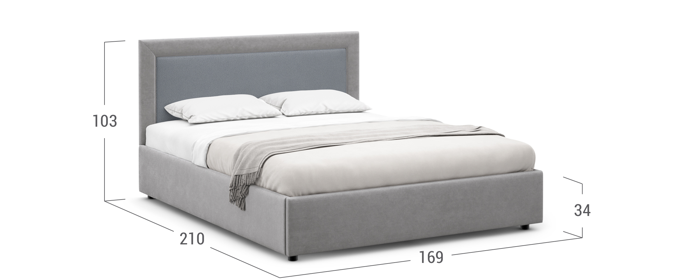 Кровать двуспальная Nikki New 160х200 Модель 1228