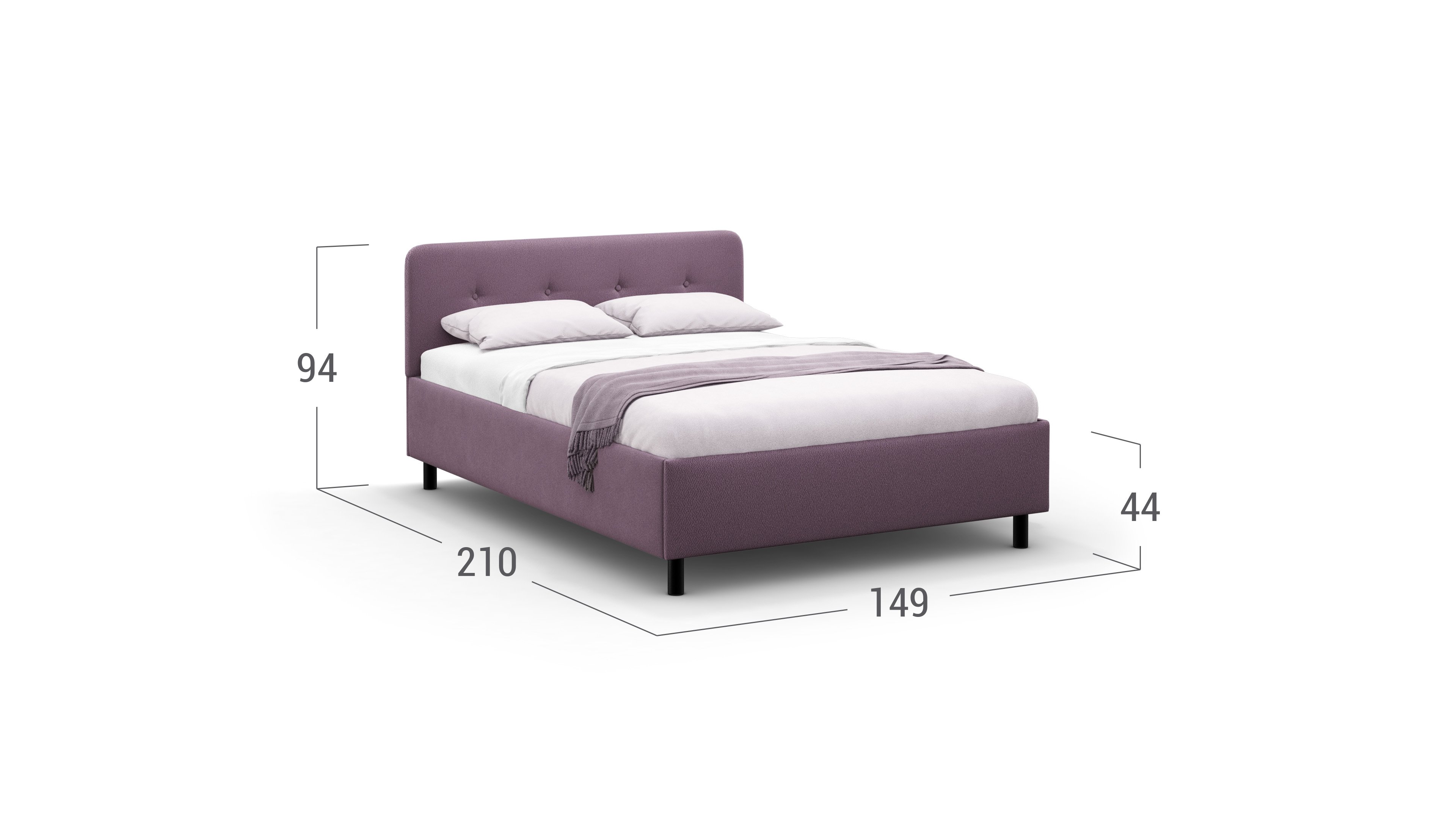 Кровать двуспальная Aiko New 140х200 Модель 1232