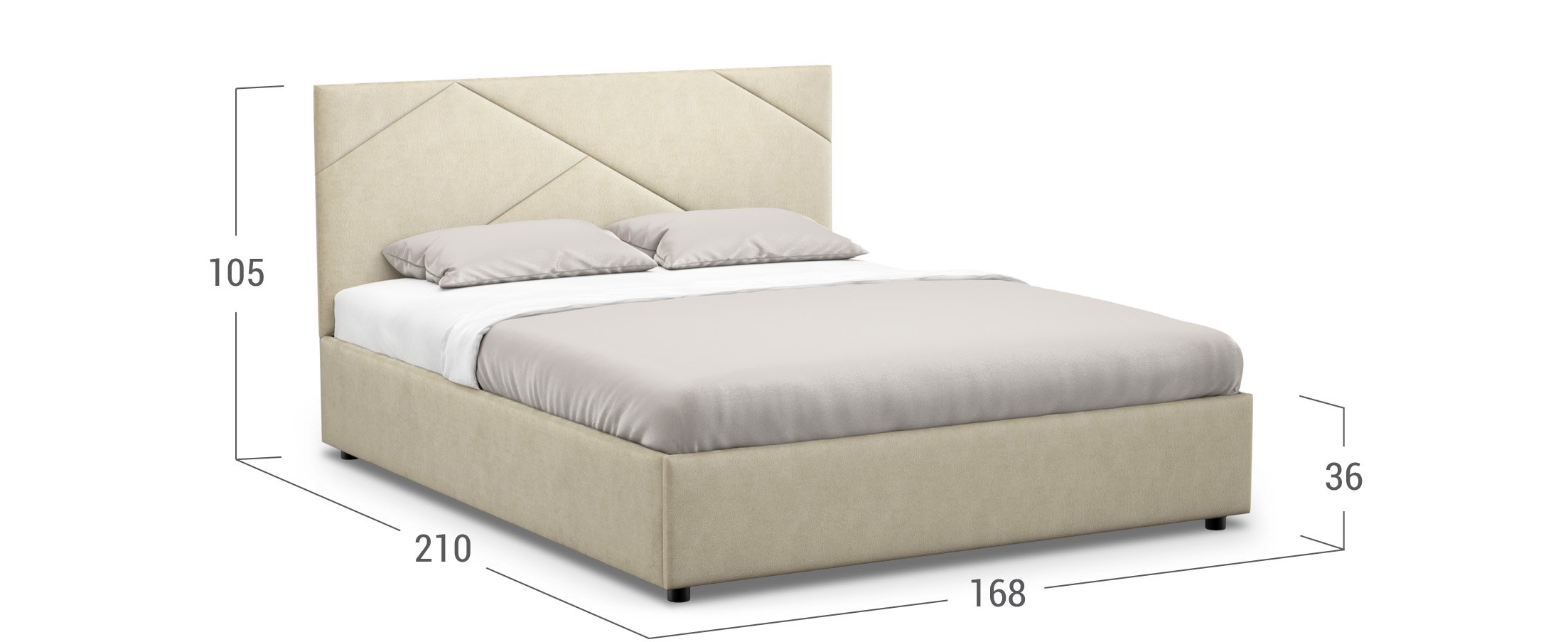 Кровать двуспальная Alba New 160х200 Модель 1226