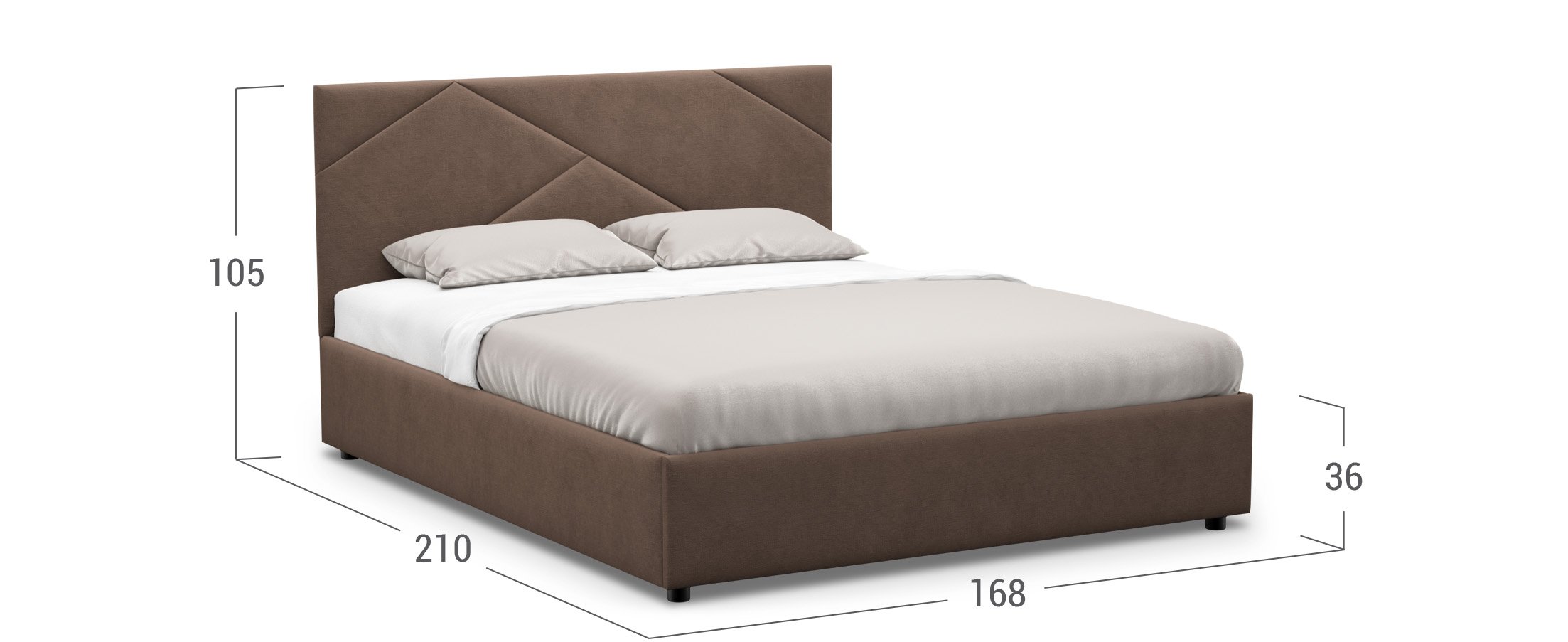Кровать двуспальная Alba New 160х200 Модель 1226