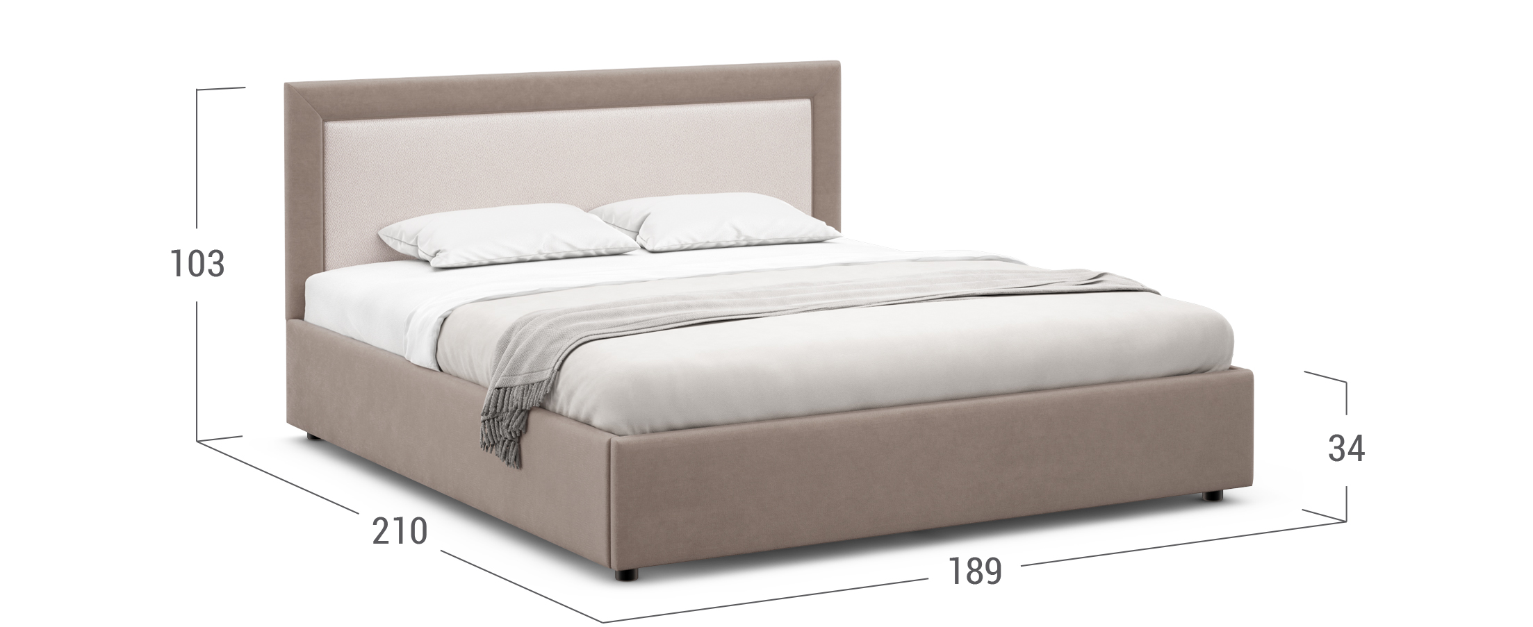 Кровать двуспальная Nikki New 180х200 Модель 1228