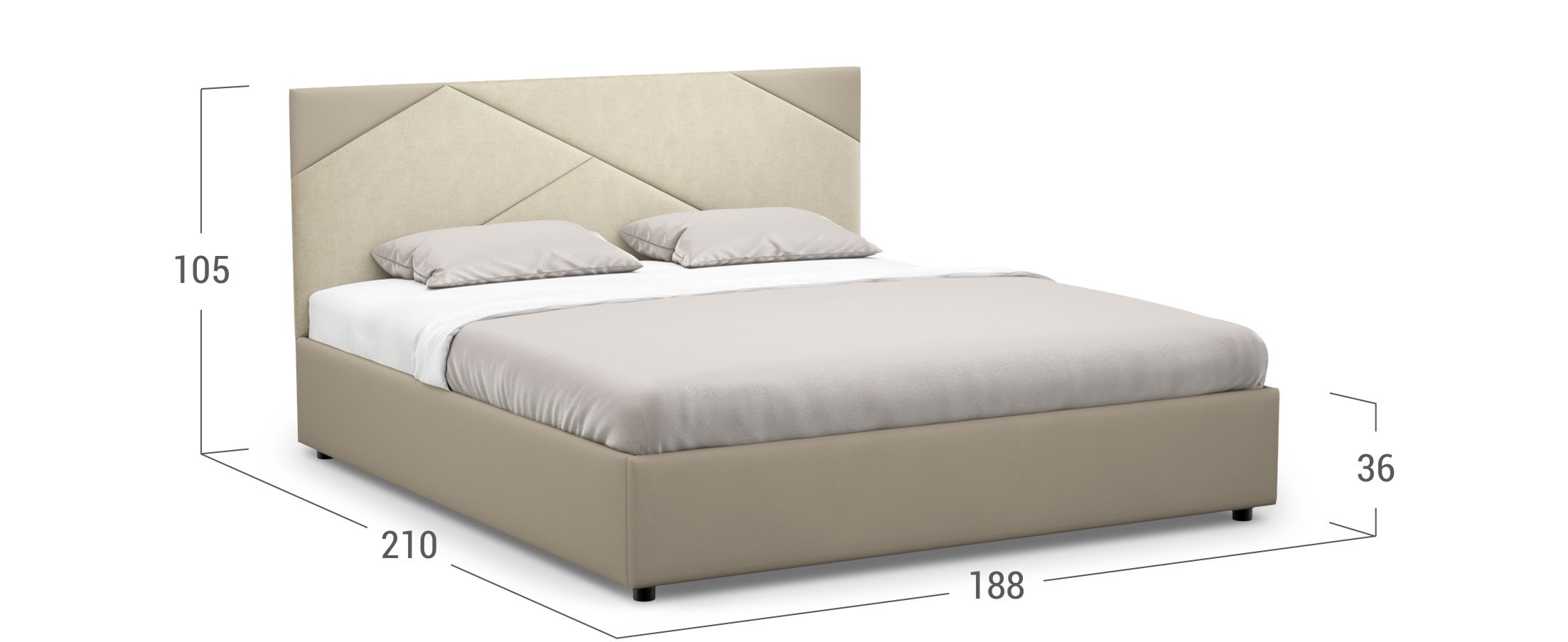 Кровать двуспальная Alba New 180х200 Модель 1226