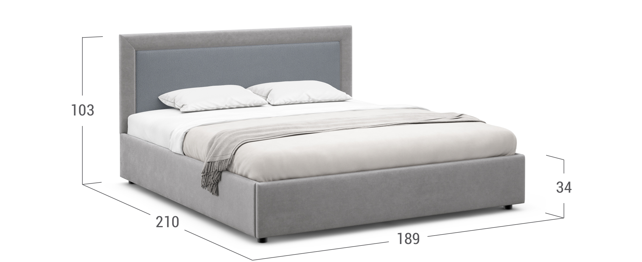 Кровать двуспальная Nikki New 180х200 Модель 1228