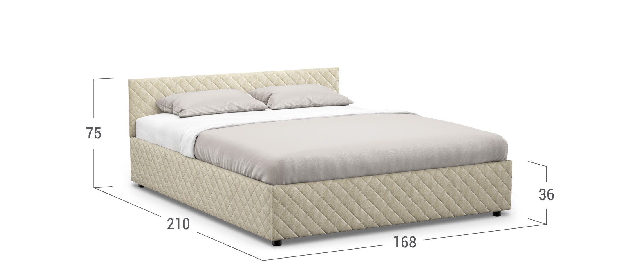 Кровать двуспальная Prima Style New 160х200 Модель 1221