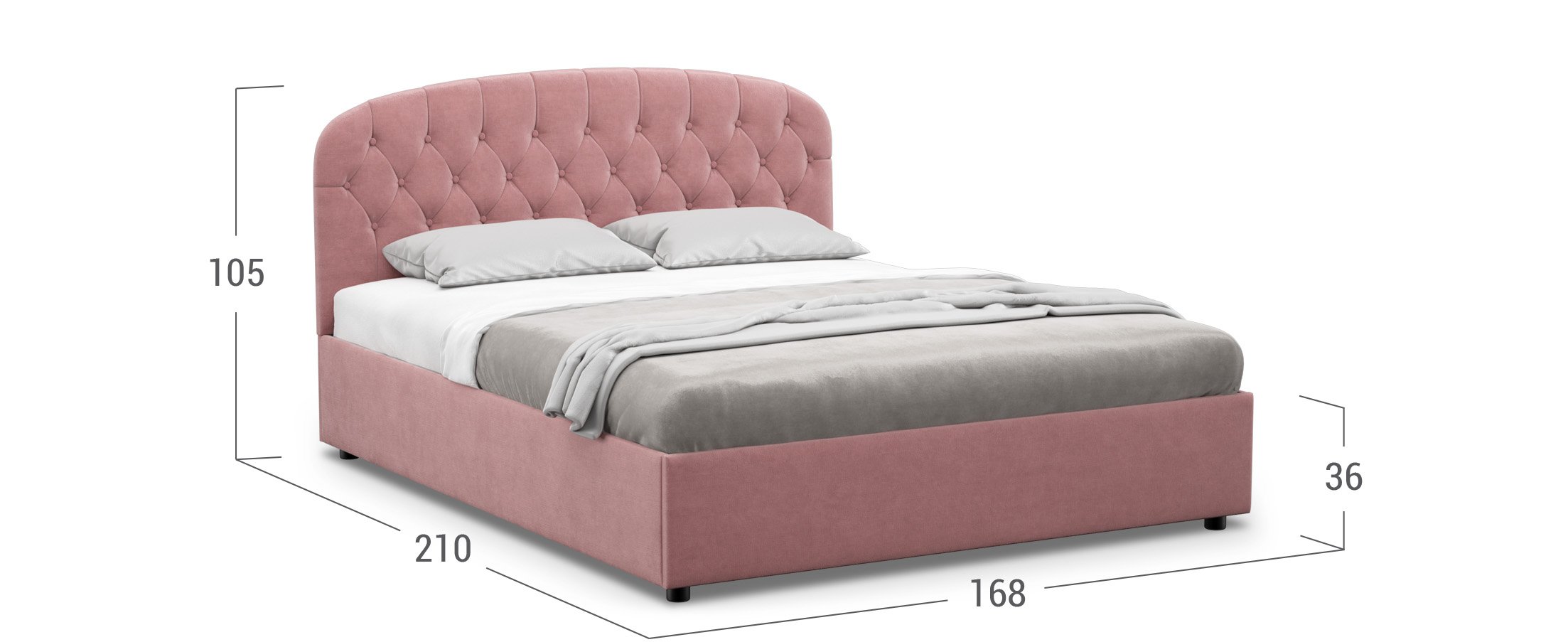 Кровать двуспальная Bianca New 160х200 Модель 1227