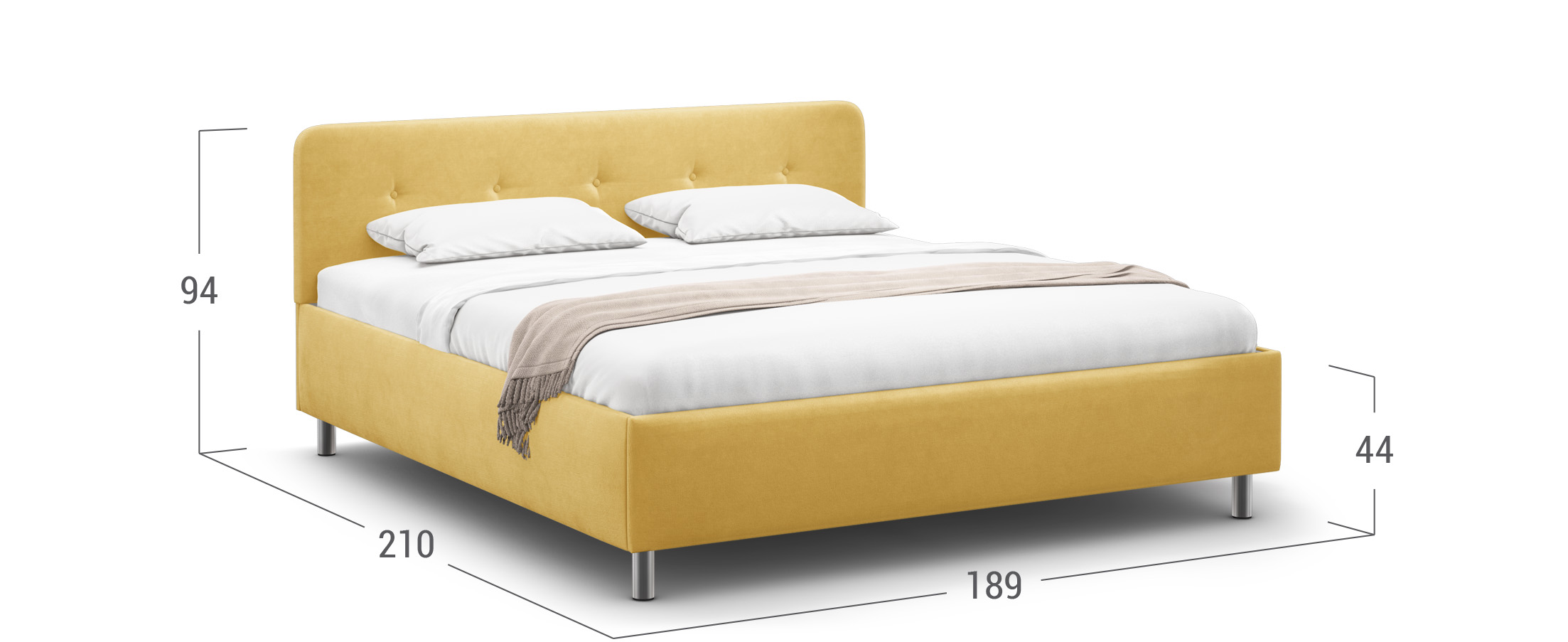 Кровать двуспальная Aiko New 180х200 Модель 1232