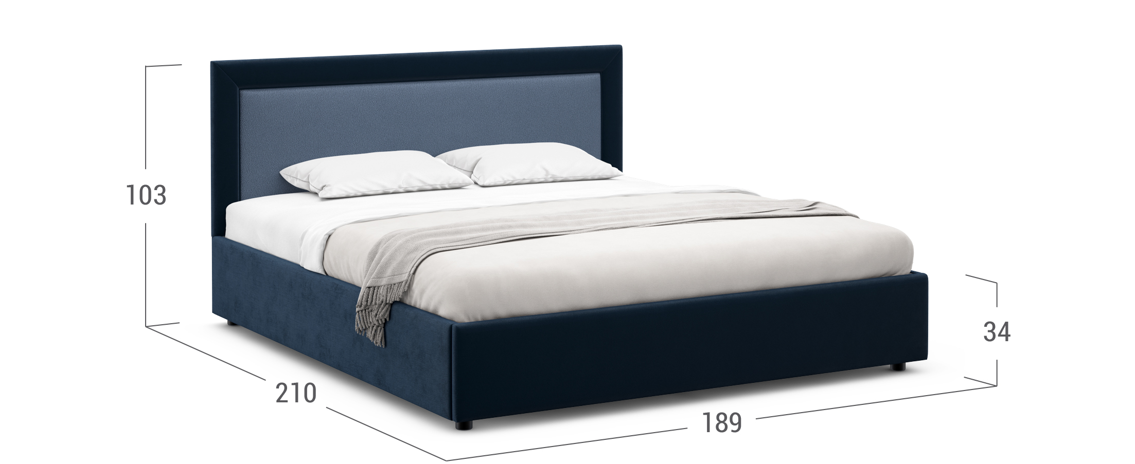 Кровать двуспальная Nikki New 180х200 Модель 1228