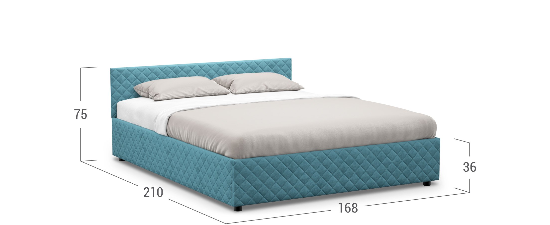 Кровать двуспальная Prima Style New 160х200 Модель 1221