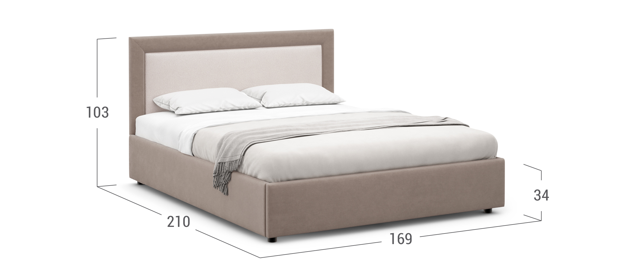 Кровать двуспальная Nikki New 160х200 Модель 1228