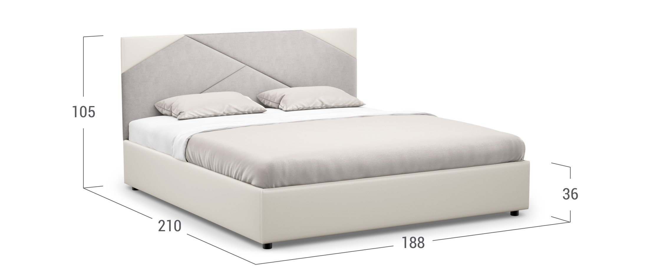 Кровать двуспальная Alba New 180х200 Модель 1226