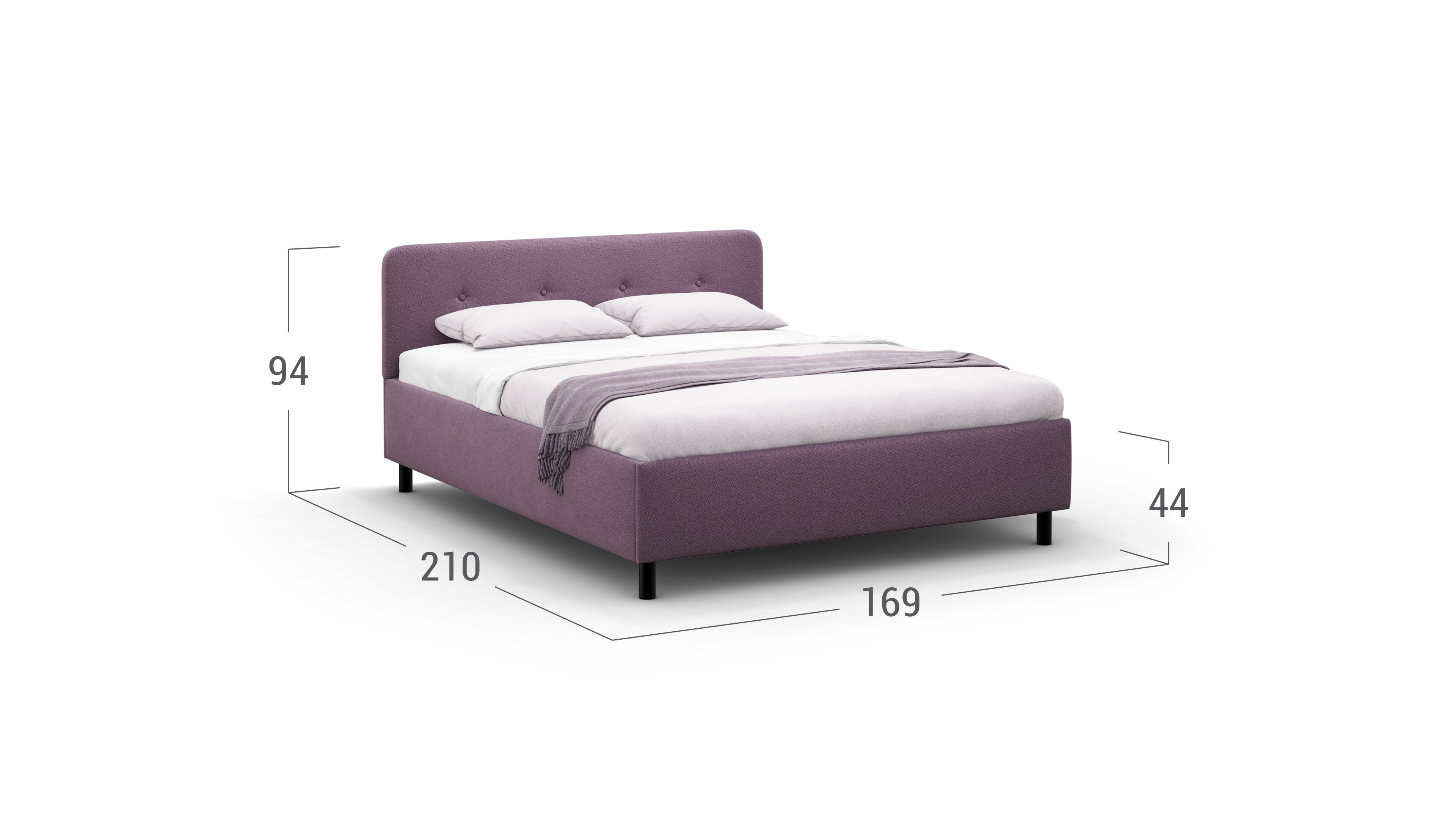 Кровать двуспальная Aiko New 160х200 Модель 1232