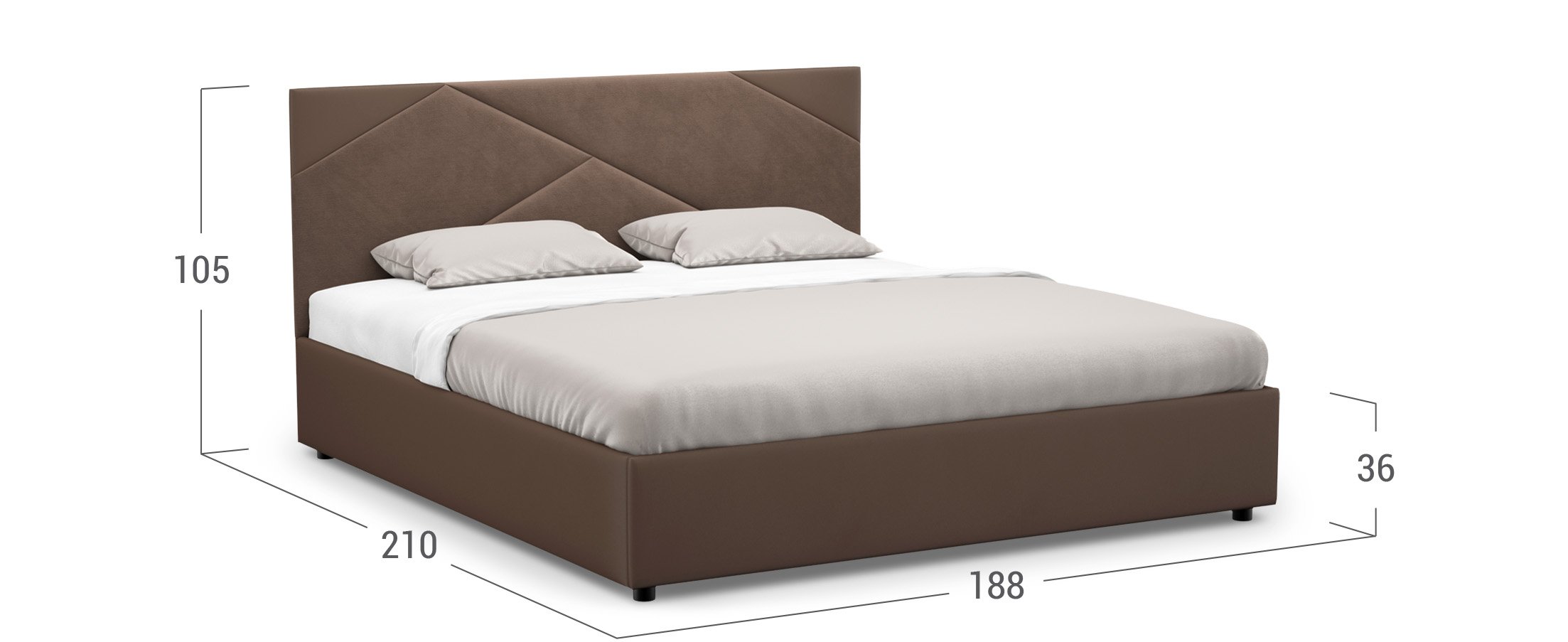 Кровать двуспальная Alba New 180х200 Модель 1226